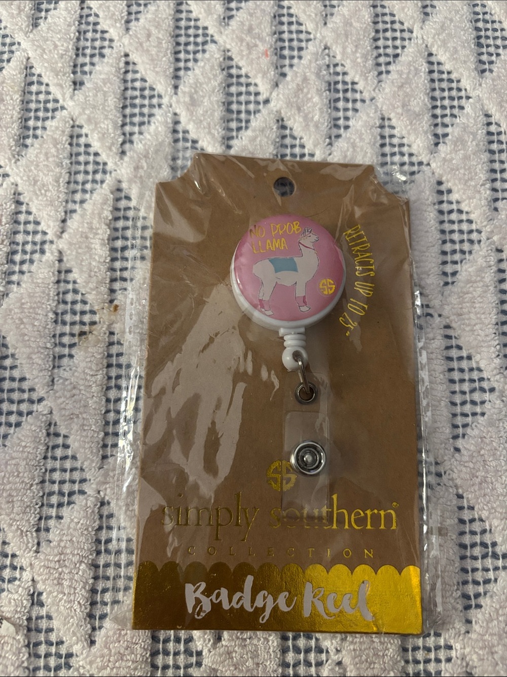 Simply Southern Collection “No Prob Llama” Badge Reel